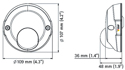 Kamera AXIS M3114-R - rysunek