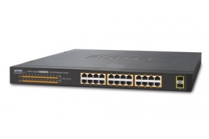 Planet GSW-2620HP - Switch 24xGEth PoE AT + 2xSFP