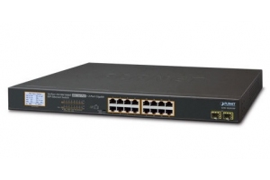 Planet GSW-1820VHP - Switch 16-portowy PoE + 2xSFP