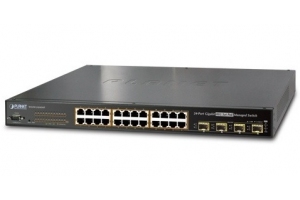 Planet WGSW-24040HP4 - Switch 24 porty 10/100/1000Mbps + 4 sloty