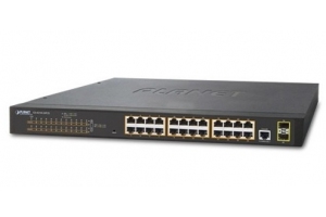 Planet GS-4210-24P2S - Switch 24x10/100/1000T PoE + 2xSFP