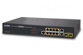 Planet GS-4210-8P2T2S - Switch 8x10/100/1000 Mb/s PoE + 2x100/10