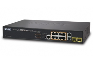 Planet GS-4210-8P2T2S - Switch 8x10/100/1000 Mb/s PoE + 2x100/10