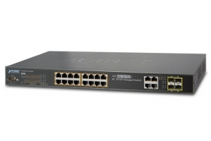 Planet WGSW-20160HP - Switch 16x10/100/1000Mbps PoE + 4xGigabit 