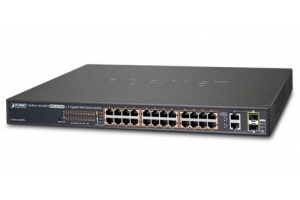 Planet FGSW-2624HPS - Switch 24xPoE + 2xTP/SFP